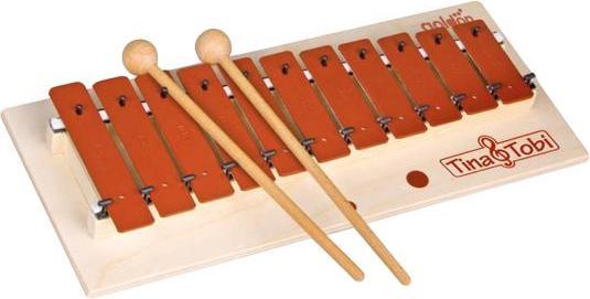 Actual product image Tina and Tobi Glockenspiel with music booklet and bag