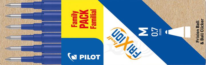 Actual product image Pilot FriXion Refill Set à 6 (Refill, Blue, 0.70 mm)