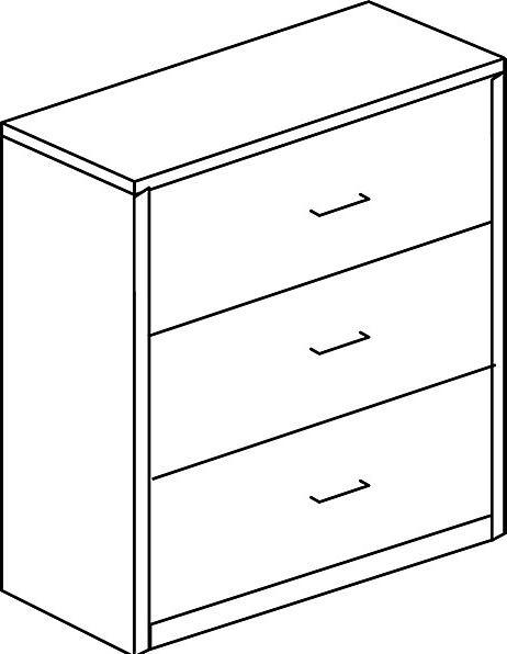 Actual product image Mauser filing cabinet (120 x 43.5 x 118 cm)