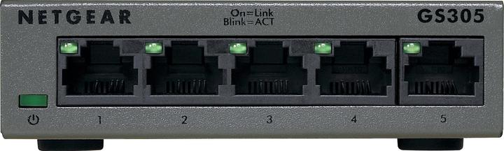 Actual product image Netgear GS305 - V3 - switch - unmanaged - 5 x 10/100/1000 - desktop, wall-mountable (5 ports)