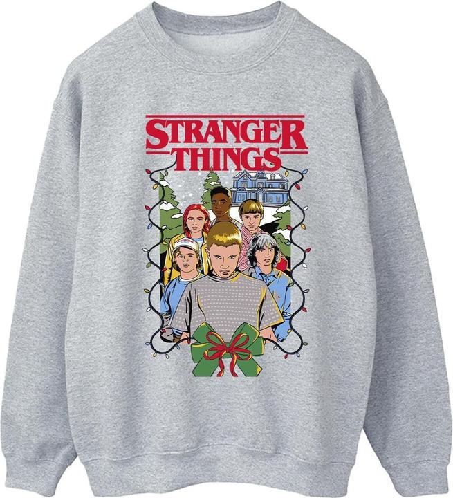 Actual product image Netflix Womens/Ladies Stranger Things Christmas Poster Sweatshirt (L)