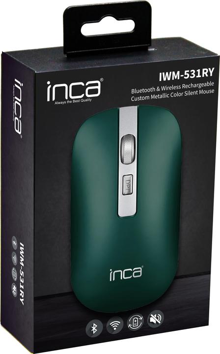 Actual product image Inca cian technology Maus IWM-531RY Bluetooth & Wireless, Akku, Silent, GN retail (Wireless)