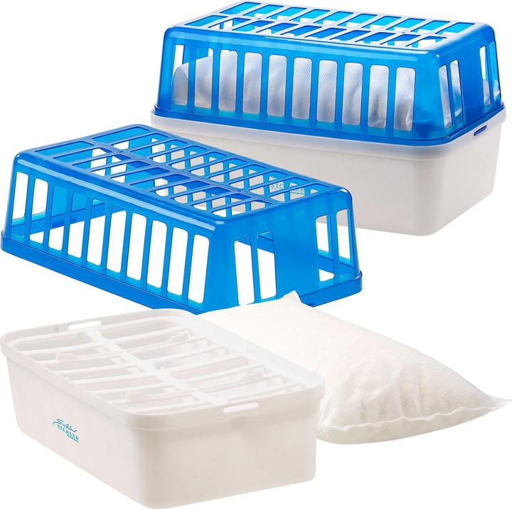 Produktbild Sichler 2er-Set Raumentfeuchter mit 1,2 kg Granulat, bis 2,5 l, bis 50 m² (50 m², 60.00 l/24h)