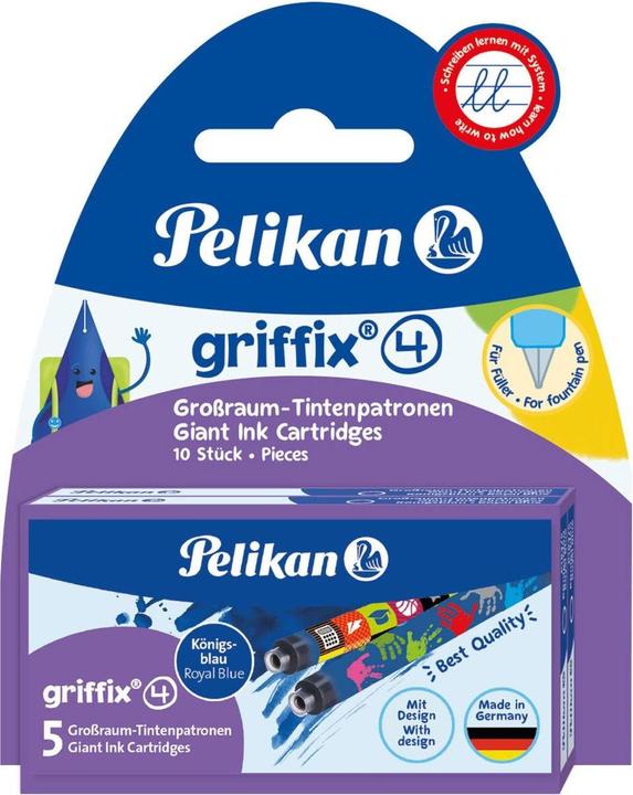 Immagine prodotto Pelikan Cartuccia d'inchiostro Griffix 4001 P1R/5/2B n bw (cartucce d'inchiostro, Blu reale)