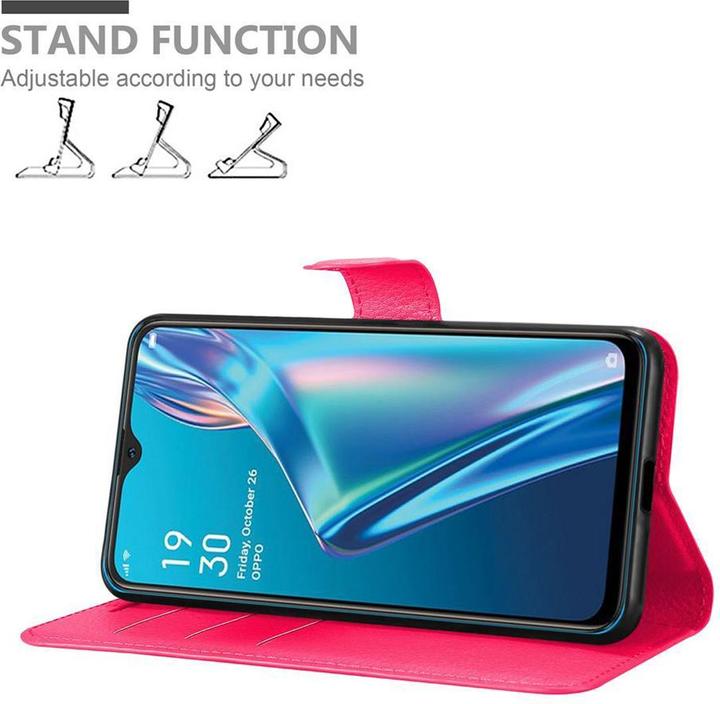 Actual product image Cadorabo Book with stand function cover (Oppo A12)