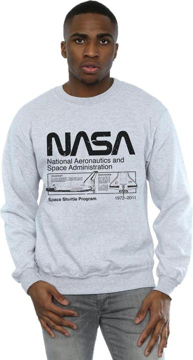 Actual product image Nasa Mens Space Shuttle Sweatshirt (L)