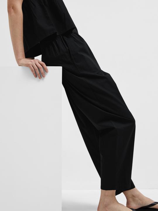Immagine prodotto Selected Femme Pantaloni a vita alta in cotone (40)