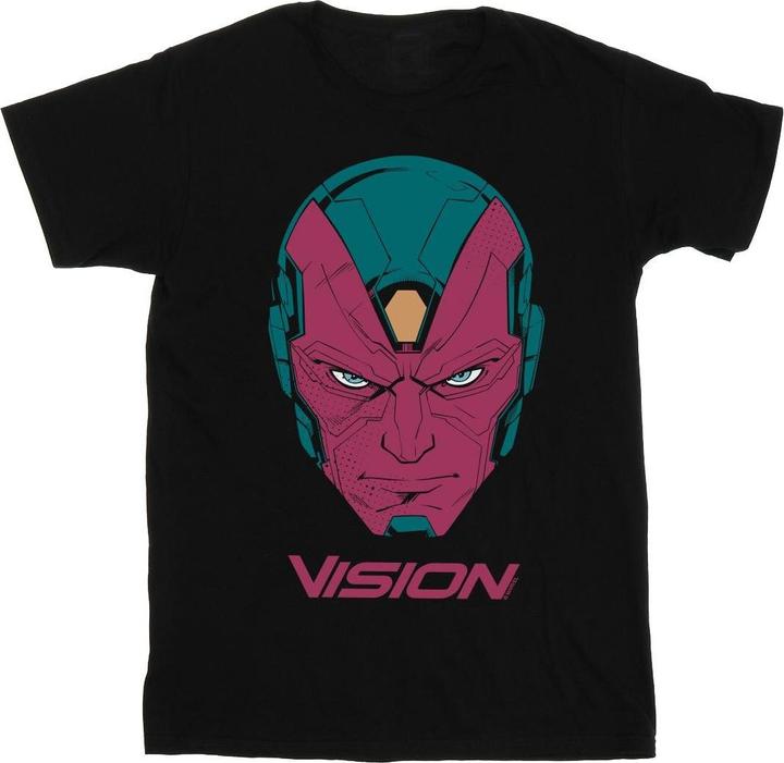 Avengers Vision Head Baumwolle Boyfriend TShirt