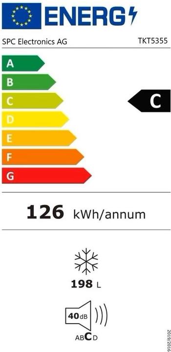 Energie-Label SPC TKT5355 (198 l)