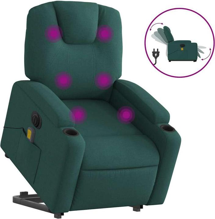 Produktbild VidaXL Elektrischer Massagesessel mit Aufstehhilfe Stoff