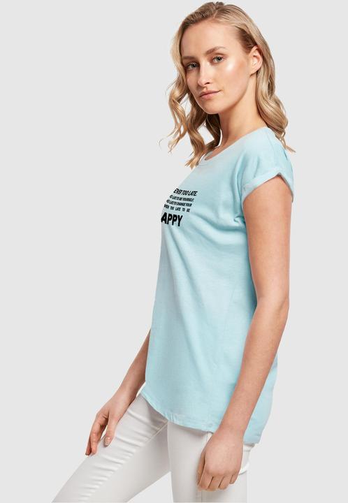 Produktbild Merchcode Ladies Never Too Late Extended Shoulder Tee - 111665 (M)