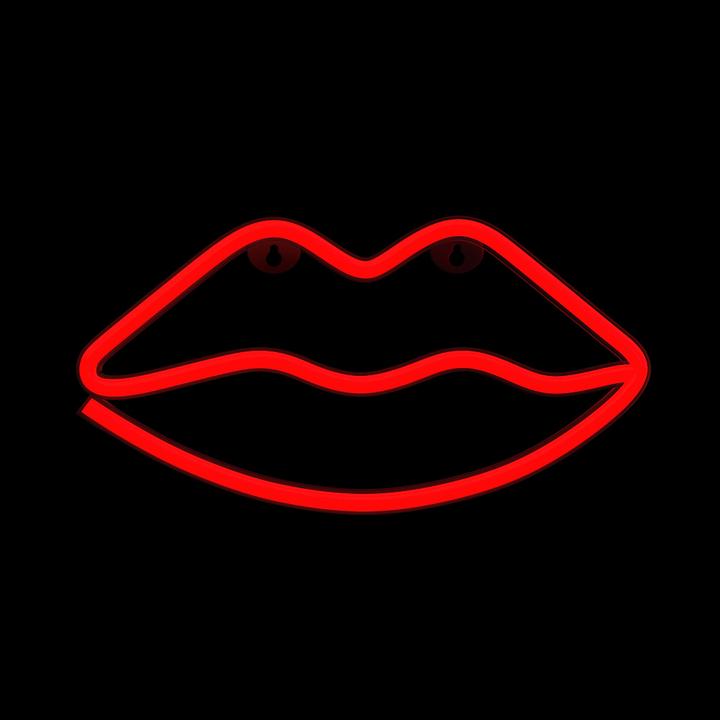 Immagine prodotto Forever Light Luce LED al neon LIPS rosso Pipistrello + USB FLNEO8 (2 cm)