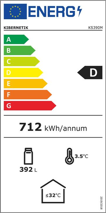 Energie-Label Kibernetik Ks390m (392 l)