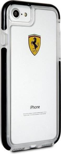 Actual product image Ferrari hard case FEGLHCP7BK iPhone 7/8 SE2020 shockproof transparent black (Apple iPhone 7)