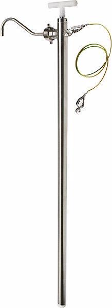 Actual product image Jessberger Stainless steel hand pump, for solvents, foodstuffs, 1000 mm, 0.3 - 0.6