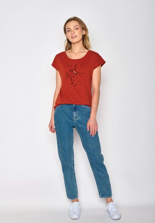 Actual product image Greenbomb Women's Animal Bird Branch Cool T-Shirt (L)