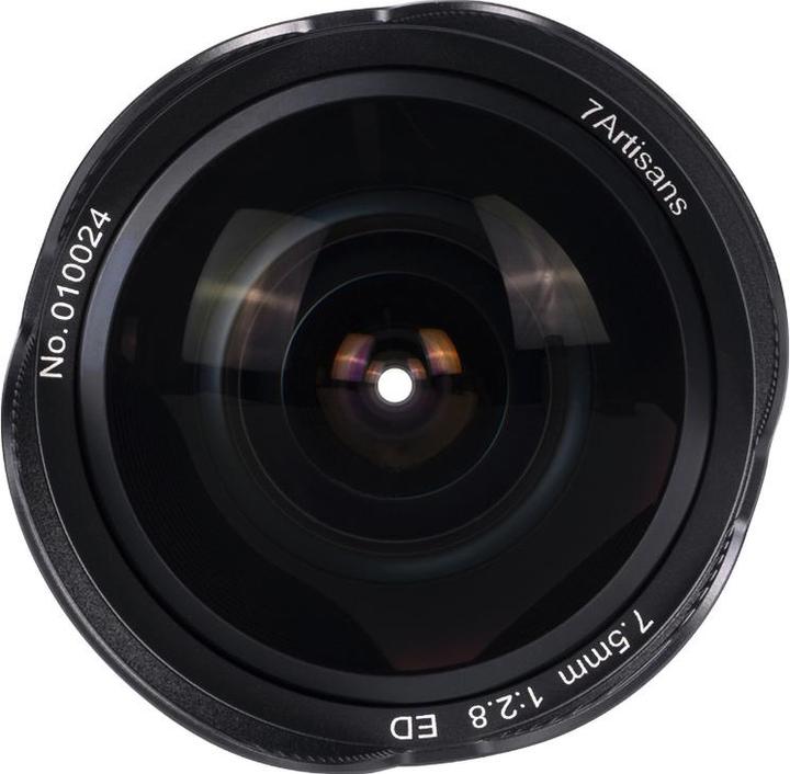 Actual product image 7artisans Fixed Focal Length 7.5mm F/2.8 Fisheye Mark II - Canon RF (Canon RF, APS-C / DX)