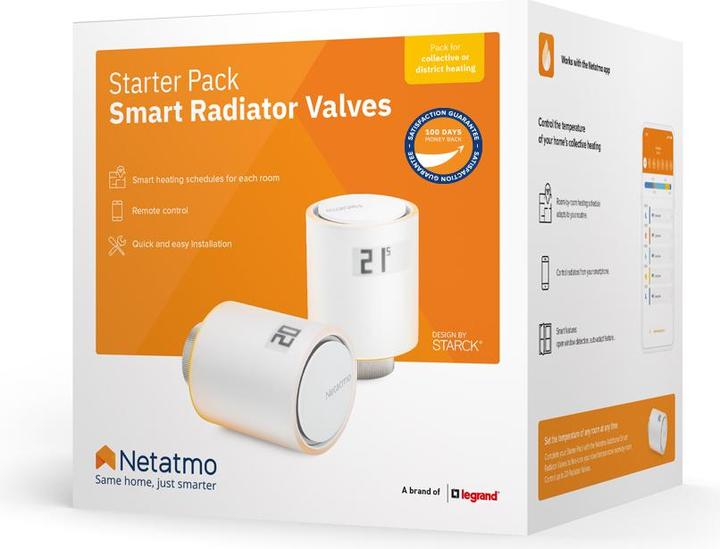 Image du produit Netatmo Starter Pack – têtes thermostatiques intelligentes
