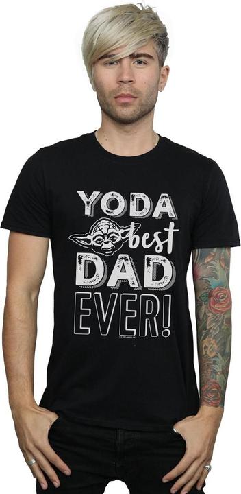 Actual product image Star Wars Mens Yoda Best Dad T-Shirt (M)
