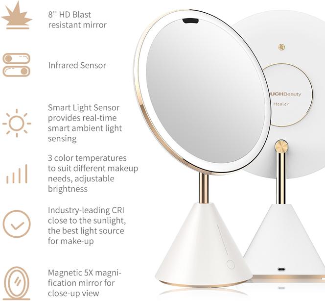 Actual product image TouchBeauty Soft Light Smart Beauty Mirror