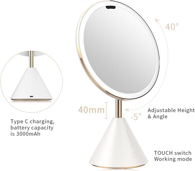 Actual product image TouchBeauty Soft Light Smart Beauty Mirror