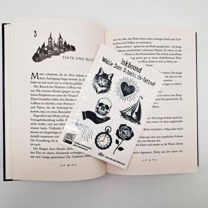 Produktbild Inkbound – Metty Jones und das Schicksalstattoo (Deutsch, Philippa Leathley, Wolfram Ströle, 2025)