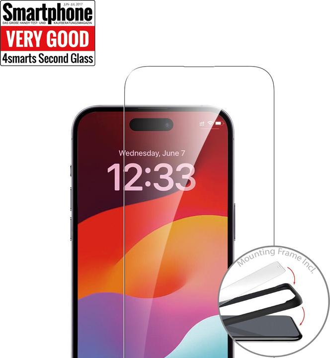 Produktbild 4smarts Second Glass (1 Stück, Apple iPhone 15)