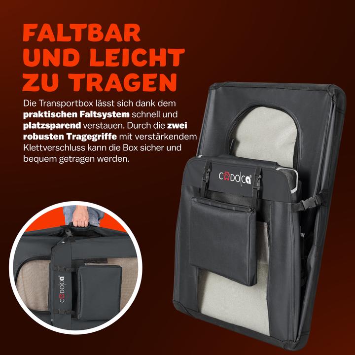 Produktbild Cadoca Hundetransportbox (Hund, Faltbar, Atmungsaktiv)