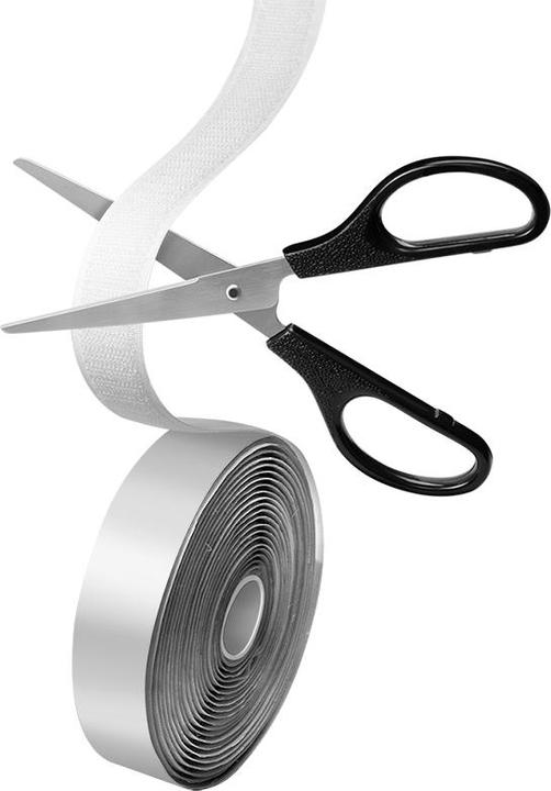 Actual product image LogiLink Self-adhesive Velcro tape set, white, 25 mm wide, roll, 5 m (25 mm)