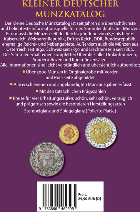 Produktbild Kleiner deutscher Münzkatalog (Deutsch, Günter Schön, 2025)