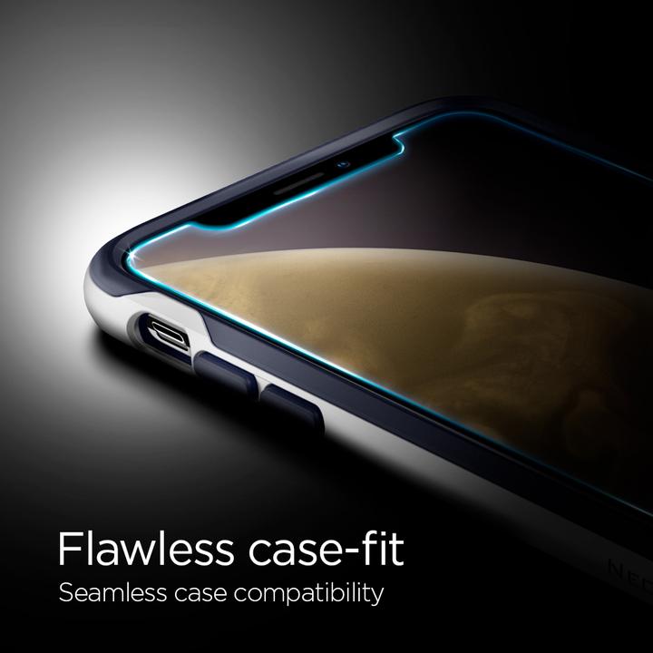 Actual product image Spigen Tempered glass glass. tR Ez Fit Apple iPhone Xr (1 Piece, Apple iPhone XR)