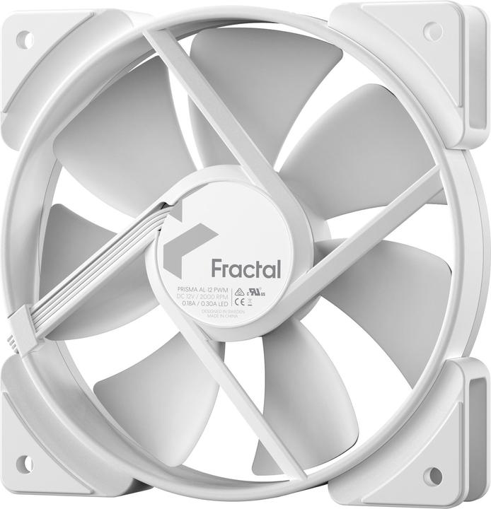 Produktbild Fractal D. Prisma AL-12 ARGB PWM White FD-FAN-PRI-AL12-PWM-WT (120 mm, 1 x)