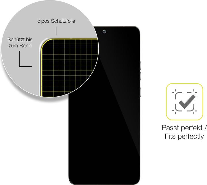 Actual product image Dipos 3D Full Cover Screen Protector (1 Piece, Motorola Edge 50 Pro)