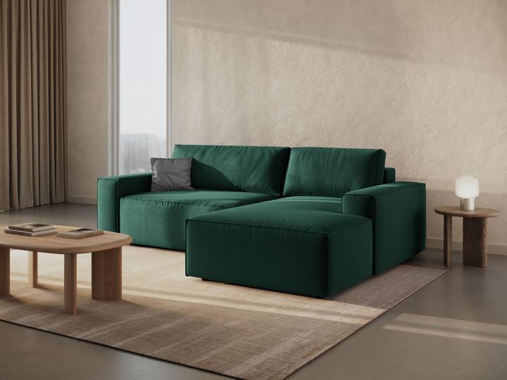 Image du produit Micadoni Canapé D'Angle Droit Convertible Avec Coffre De Rangement, "Jodie", 3 Places, 246x151x86 Fabriqué en (Canapé d'angle)