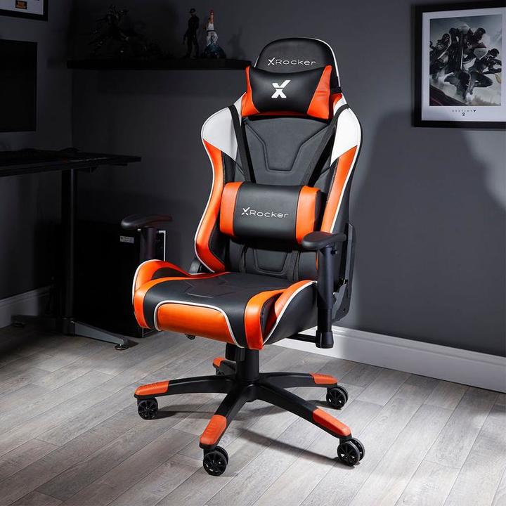 Actual product image X Rocker Chaise de jeu eSport Agility Sport avec ajustement ergonomique Orange