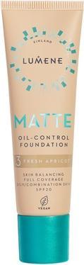 Actual product image Lumene Matte Oil-Control Foundation Spf20 3 Fresh Apricot 30ml