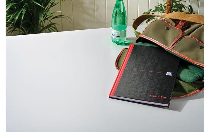 Produktbild Oxford Black n'Red gebundenes Notizbuch A4 (A4, Blanko, Harter Einband)