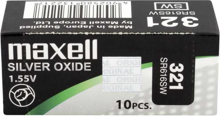 Actual product image Maxell Button cell SR616SW (10 pcs., SR616, 16 mAh)