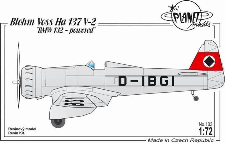 Actual product image Planet Models Blohm Voss Ha 137V-2