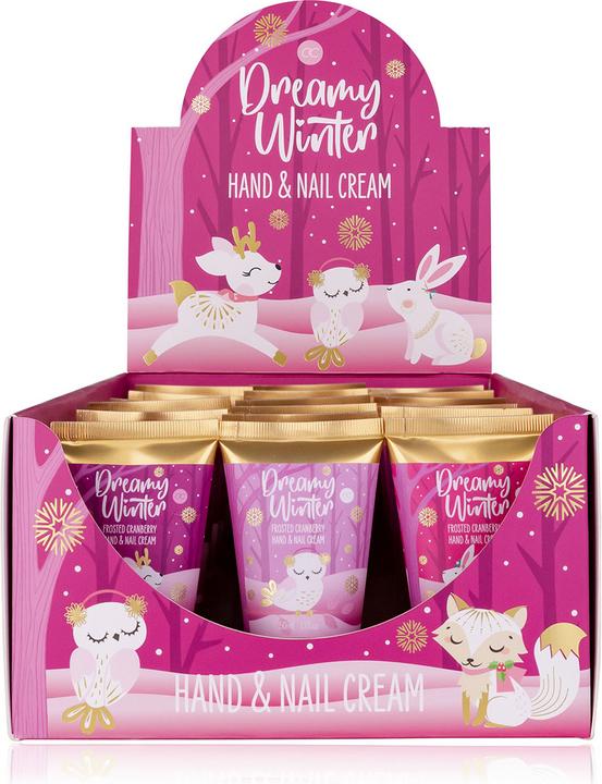 Actual product image Accentra Hand & Nail Cream DREAMY WINTER in tube, 50ml, 3 assorted motifs, fragrance: Frosted Cranberry