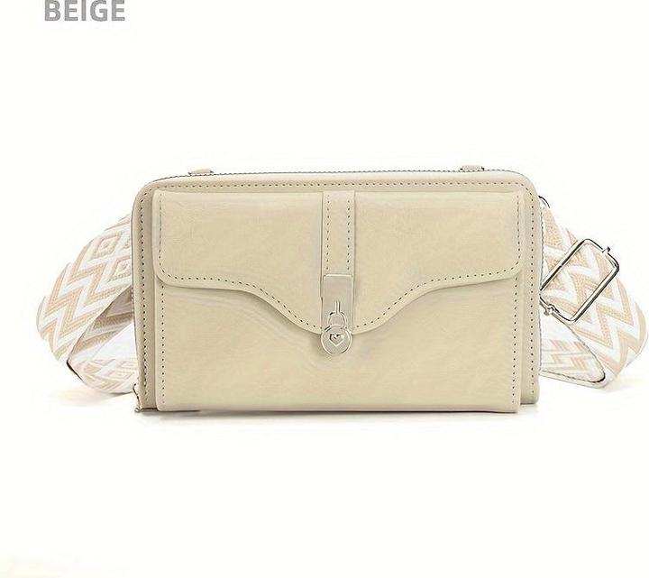 Produktbild Only-Bags.Store Klassische minimalistische Schultertasche, trendige Umhängetasche mit geometrischem Muster und