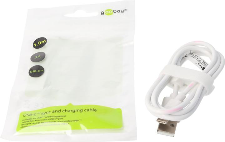 Produktbild Goobay USB-C Lade- und Synchronisationskabel für alle Geräte mit USB-C Anschluss (USB 2.0)