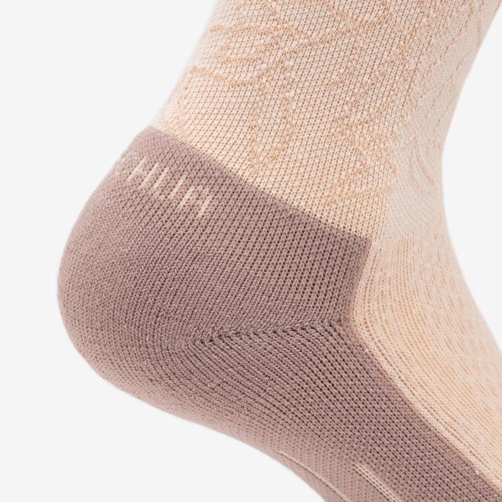 Produktbild Quechua Wandersocken hoch Lyocell & Leinen 2 Paar Hike 100 Lime & Flore (39, 42)