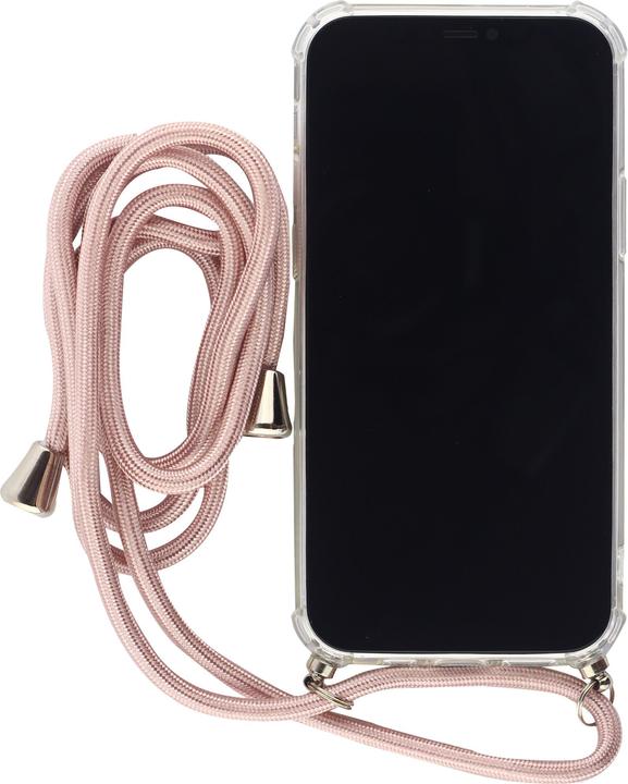 Actual product image PhoneLook Cover rubber transparent with rope pink (Apple iPhone 16 Pro)
