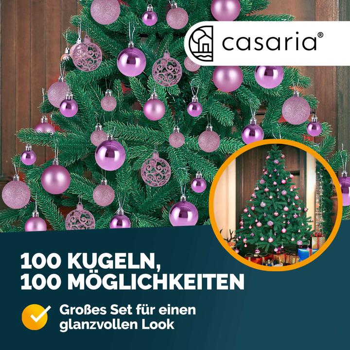 Image du produit Deuba Boules de sapin de Noël (100 -pièce)