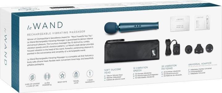 Actual product image Le Wand Rechargeable Massager Pacific Blue