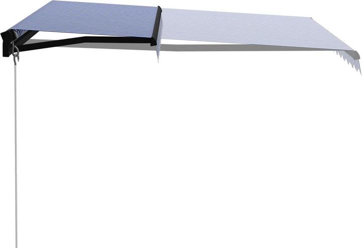 Grey (frame), Blue and white (fabric)
