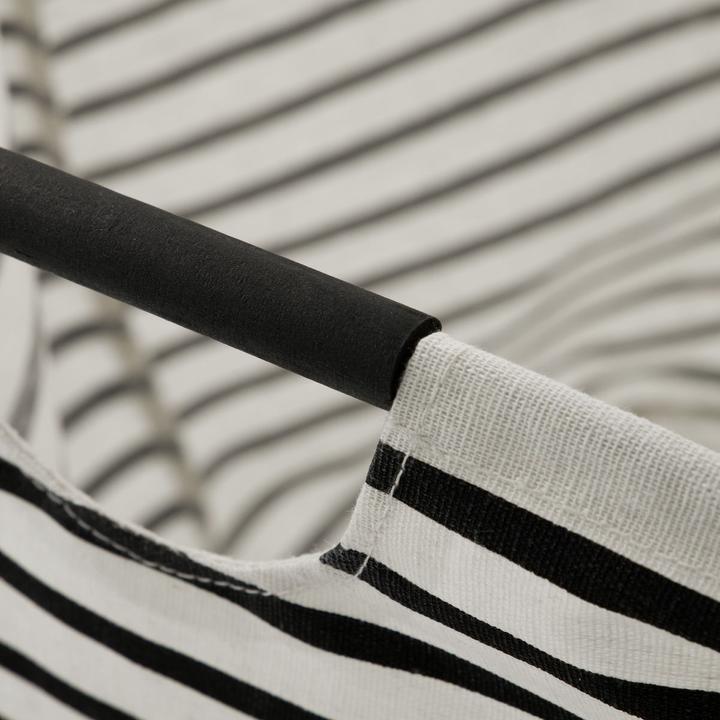 Actual product image House Doctor Laundry bag, HDstripes, black/white