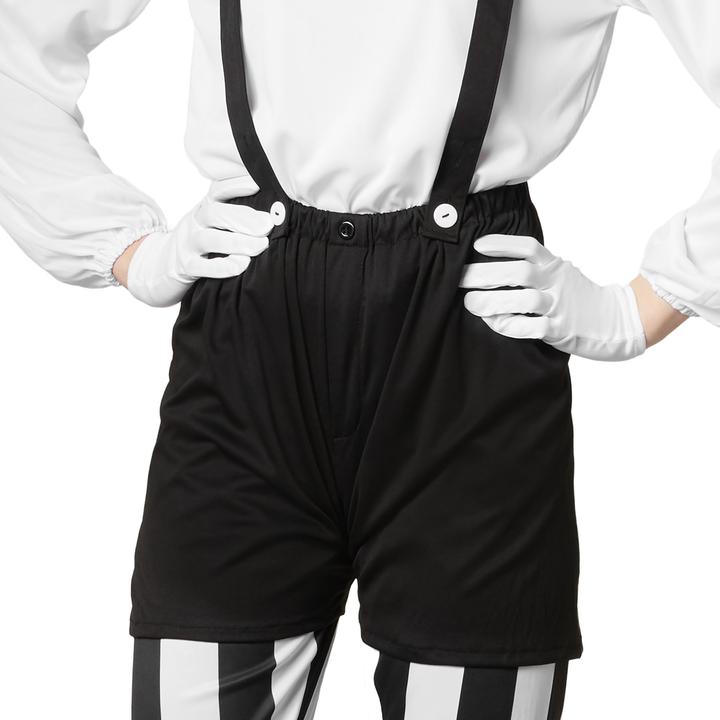 Actual product image tectake Women’s Clown Costume, black and white (XL)
