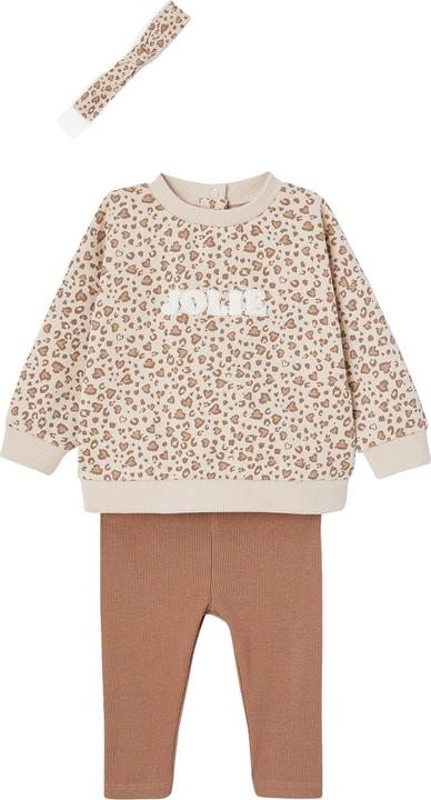 Immagine prodotto Vertbaudet Set da bambina: felpa, leggings e fascia per capelli (62)